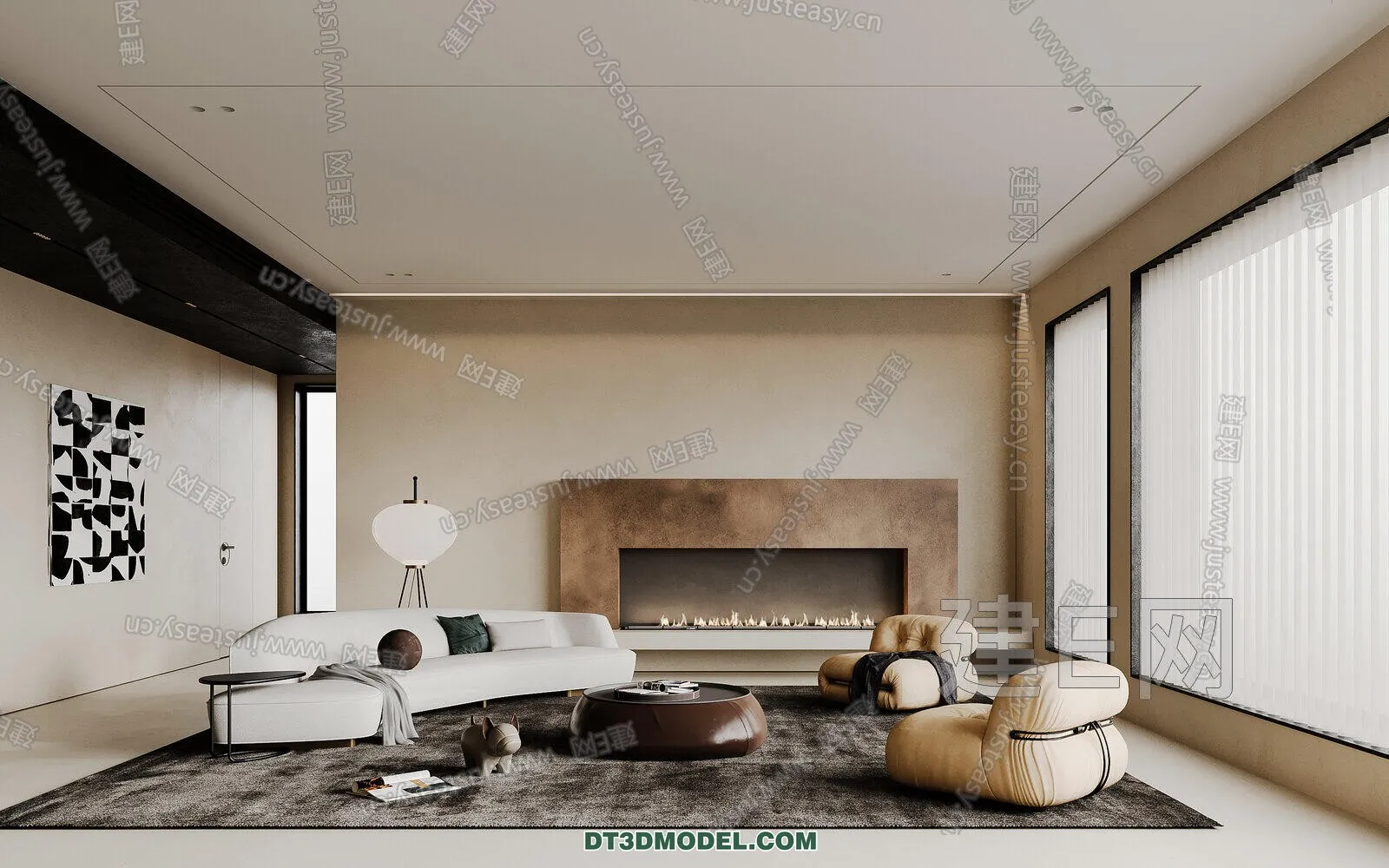CORONA LIVING ROOM 3D MODELS - 102