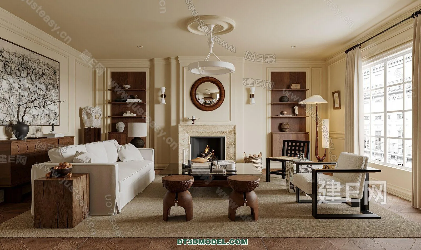 CORONA LIVING ROOM 3D MODELS - 104