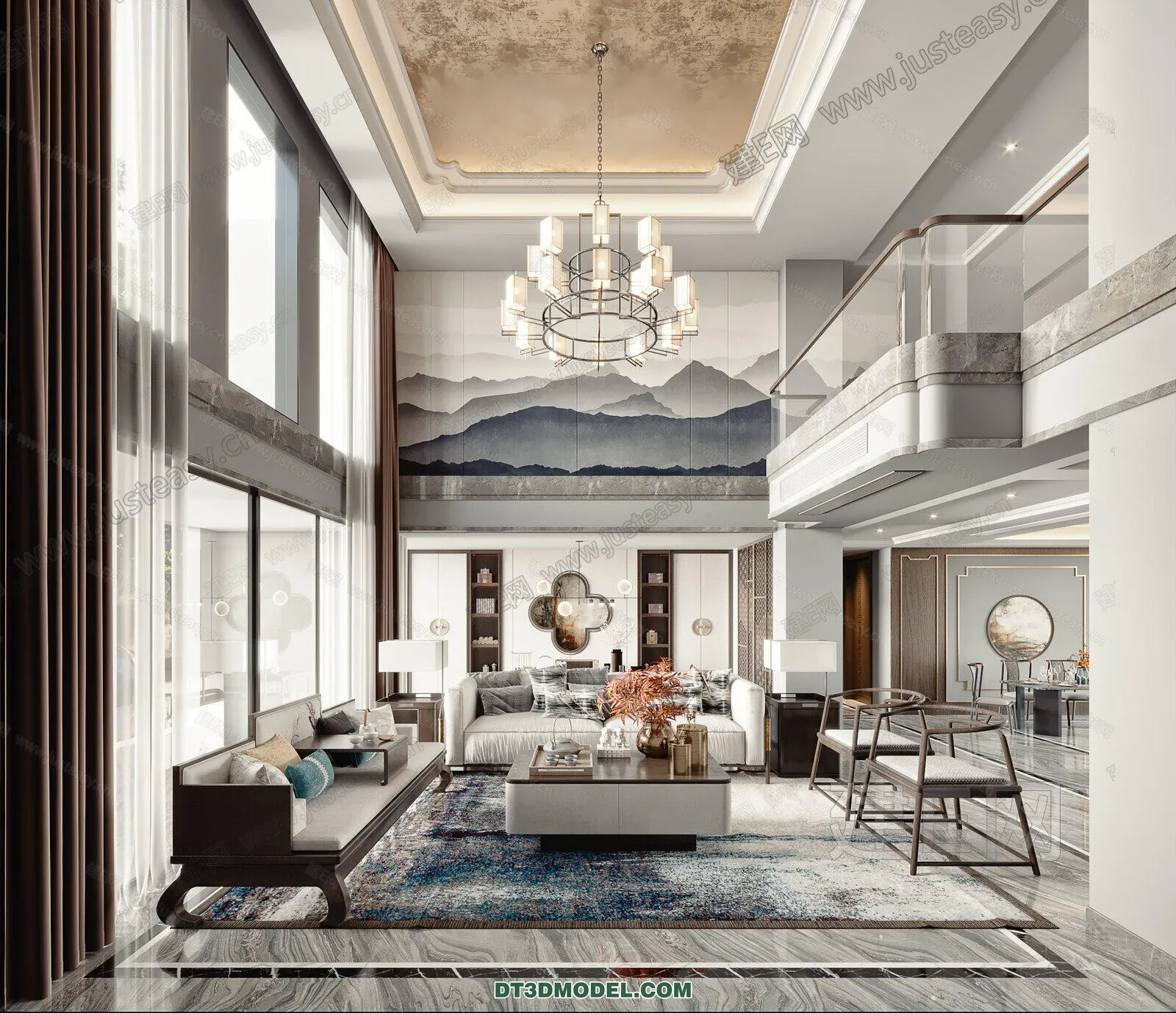 CORONA LIVING ROOM 3D MODELS - 114