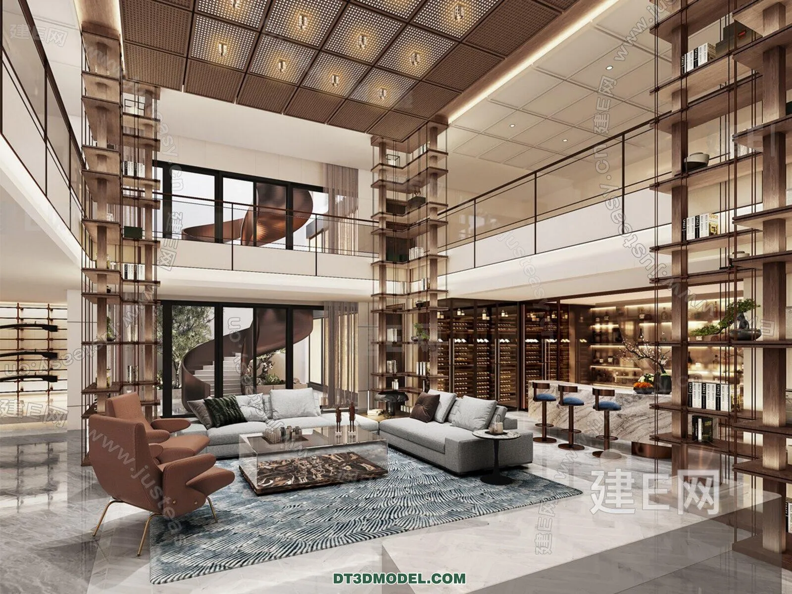 CORONA LIVING ROOM 3D MODELS - 115