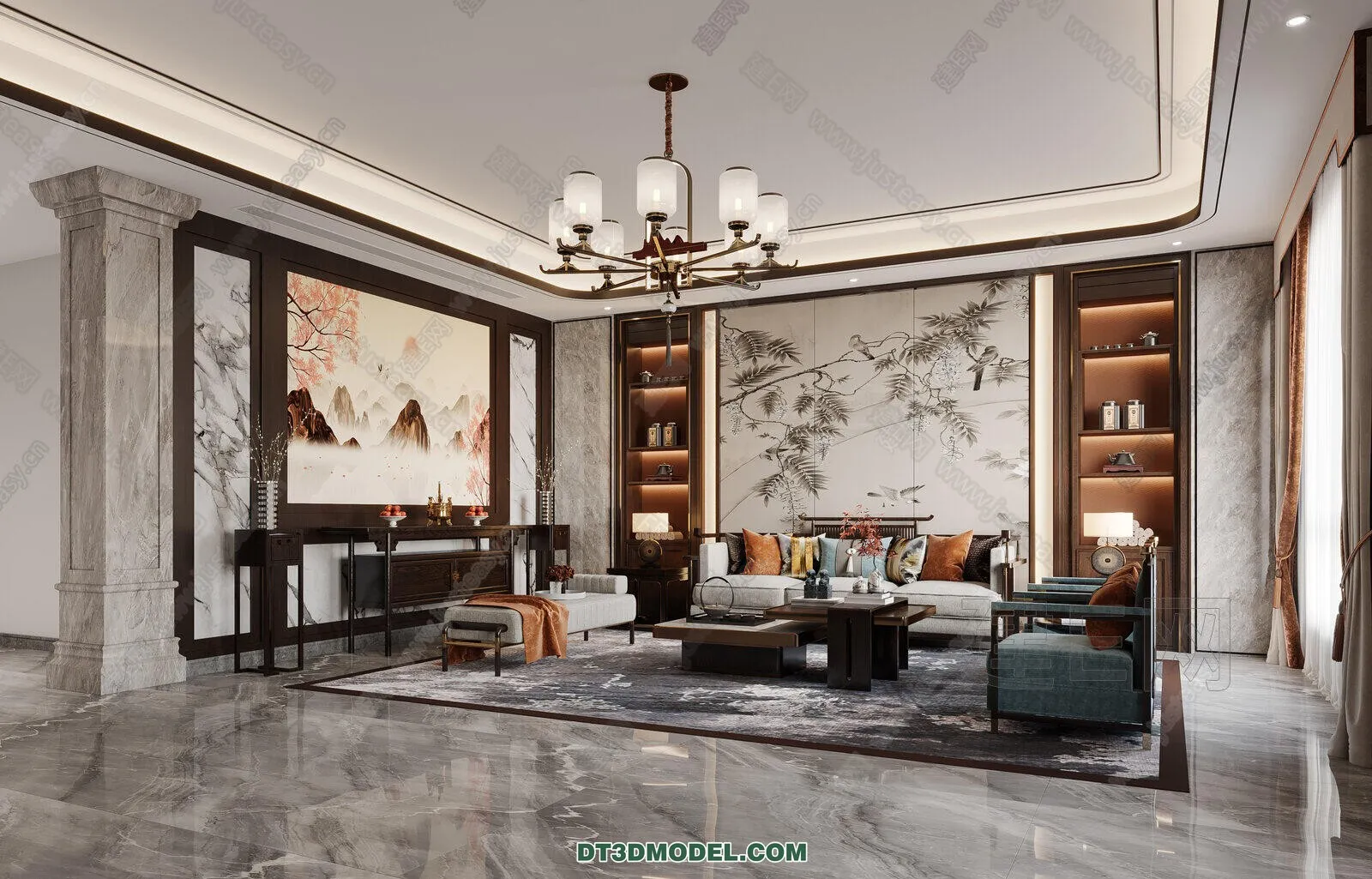 CORONA LIVING ROOM 3D MODELS - 118