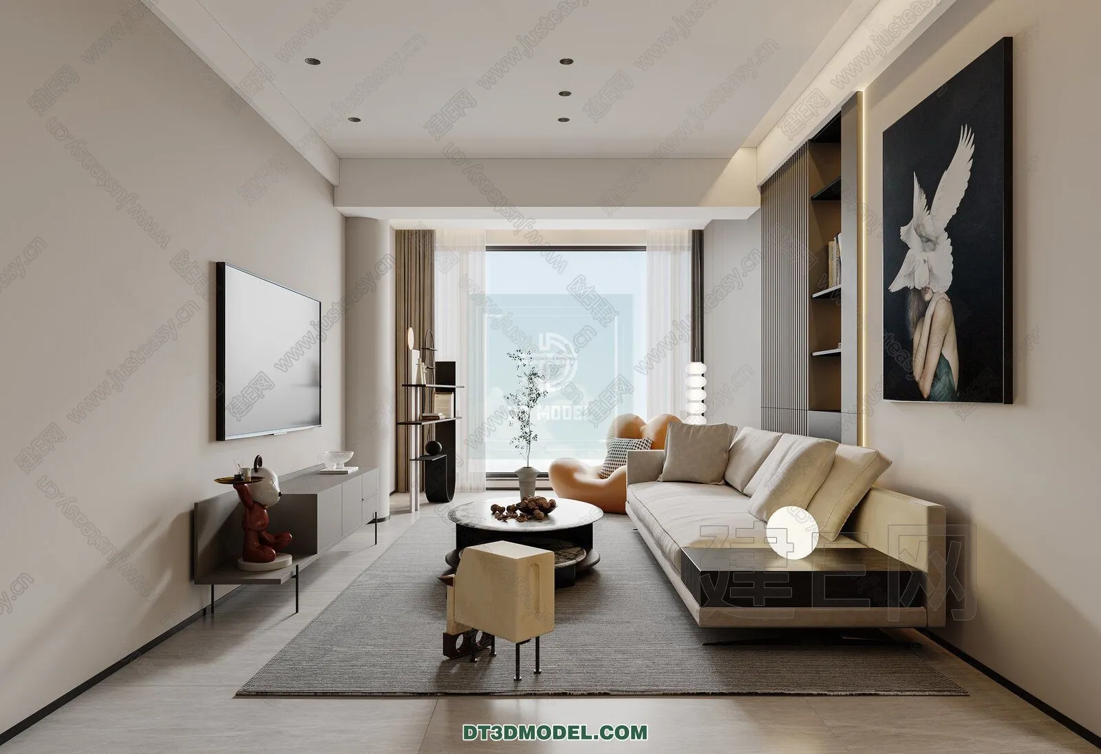 CORONA LIVING ROOM 3D MODELS - 120