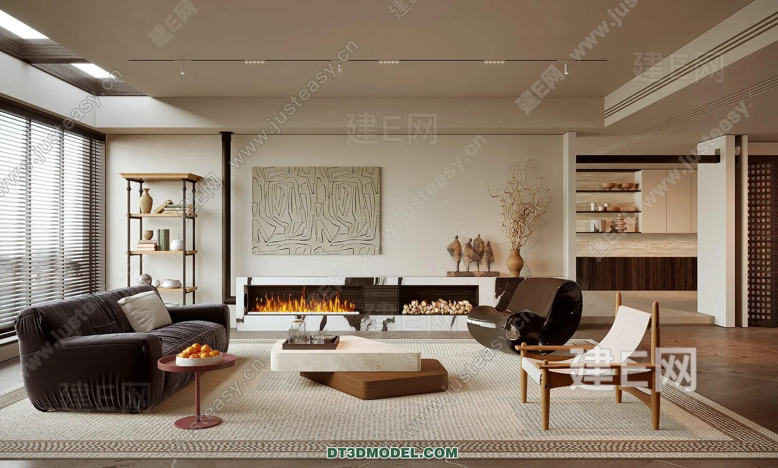 CORONA LIVING ROOM 3D MODELS - 122