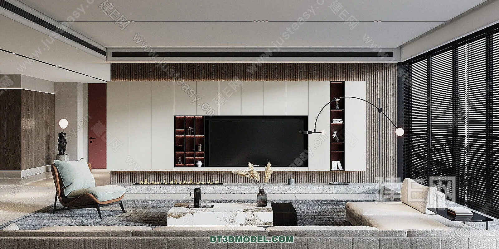 CORONA LIVING ROOM 3D MODELS - 125