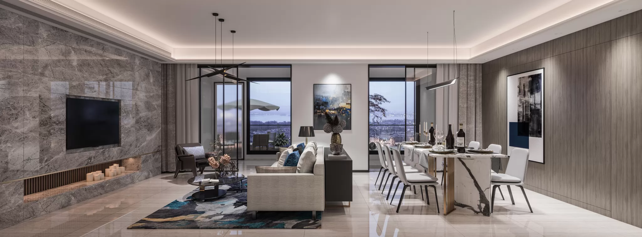 CORONA SCENES - LIVING ROOM - 3010