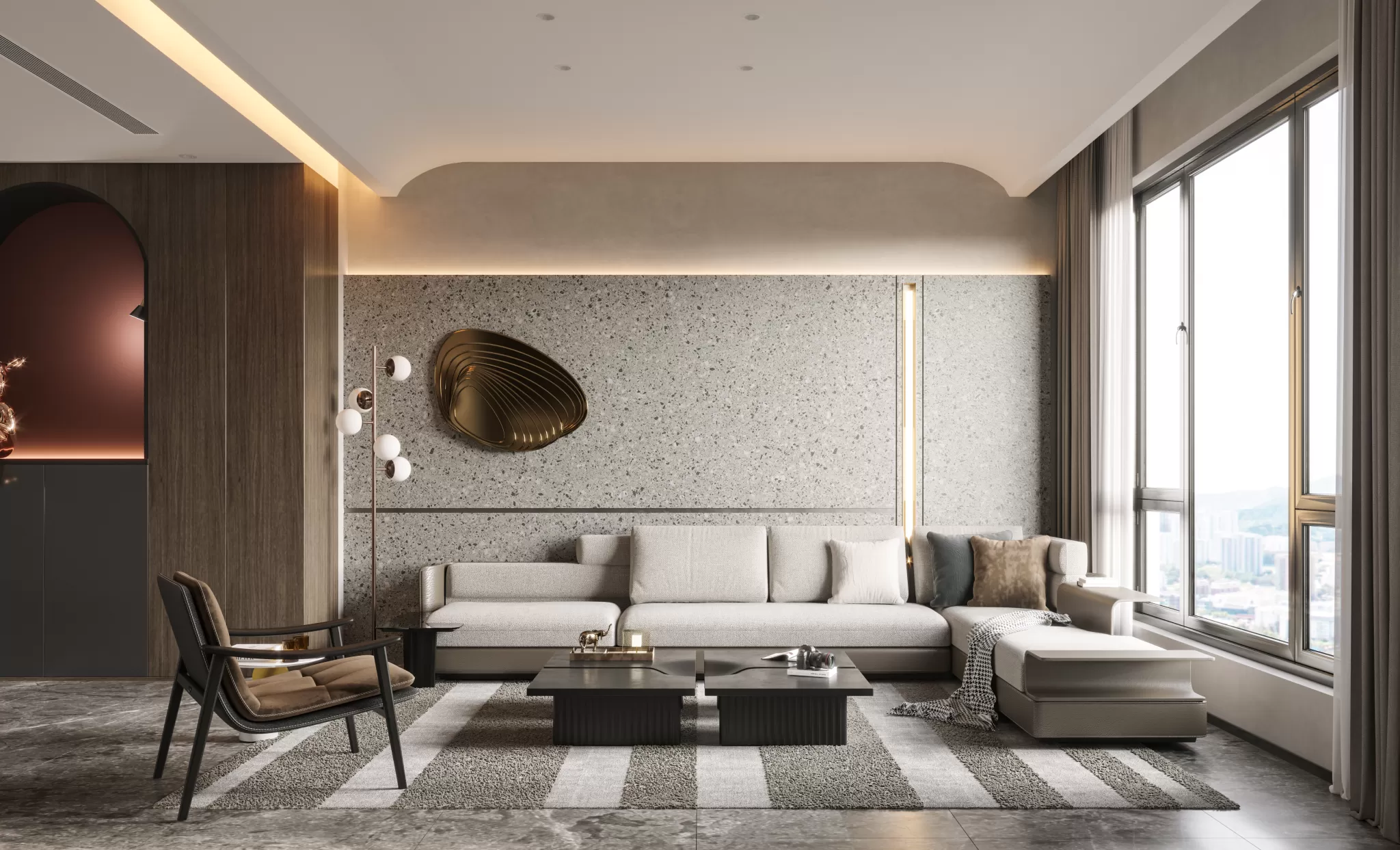 CORONA SCENES - LIVING ROOM - 3025