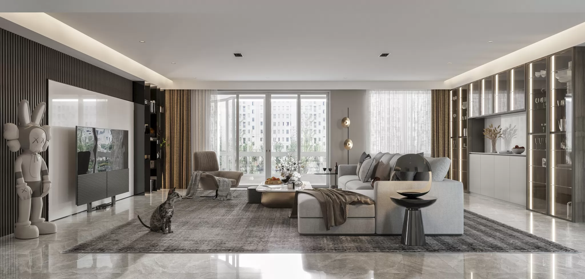 CORONA SCENES - LIVING ROOM - 3031