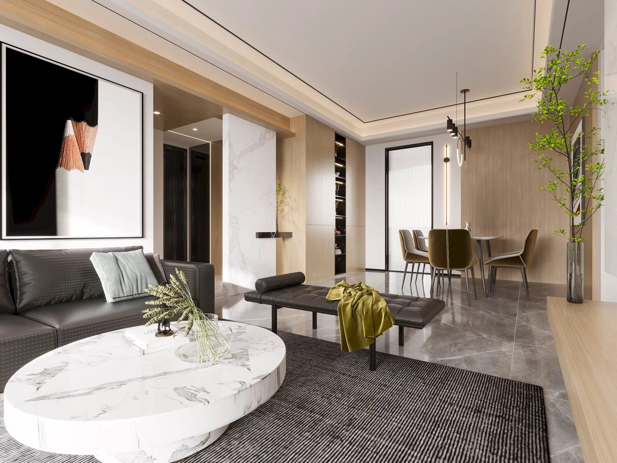 CORONA SCENES - LIVING ROOM - 3040