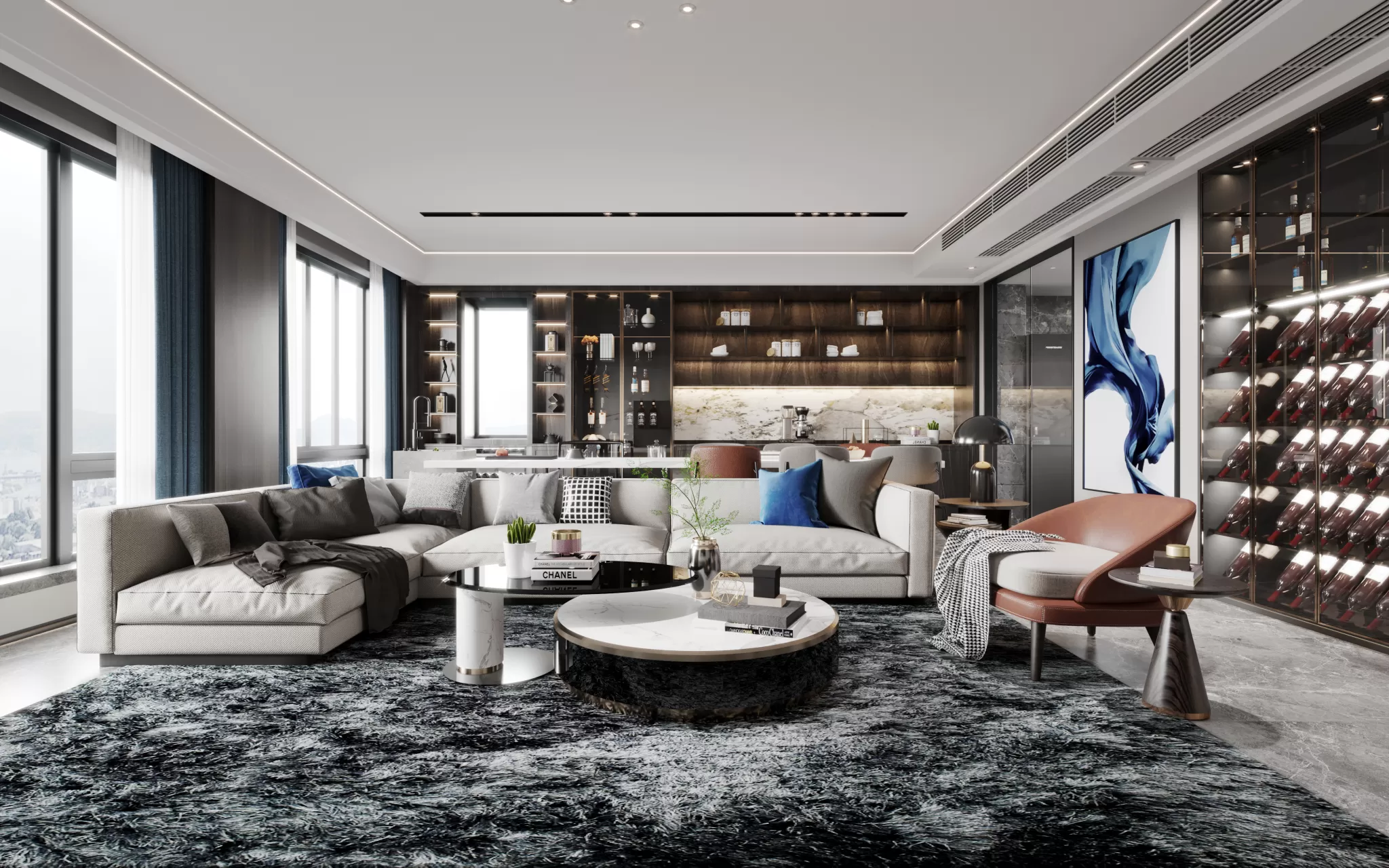 CORONA SCENES - LIVING ROOM - 3054