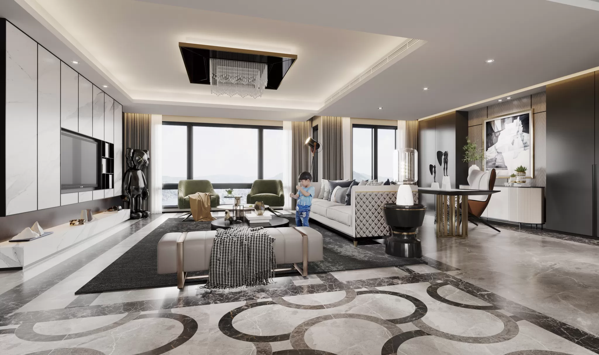 CORONA SCENES - LIVING ROOM - 3073