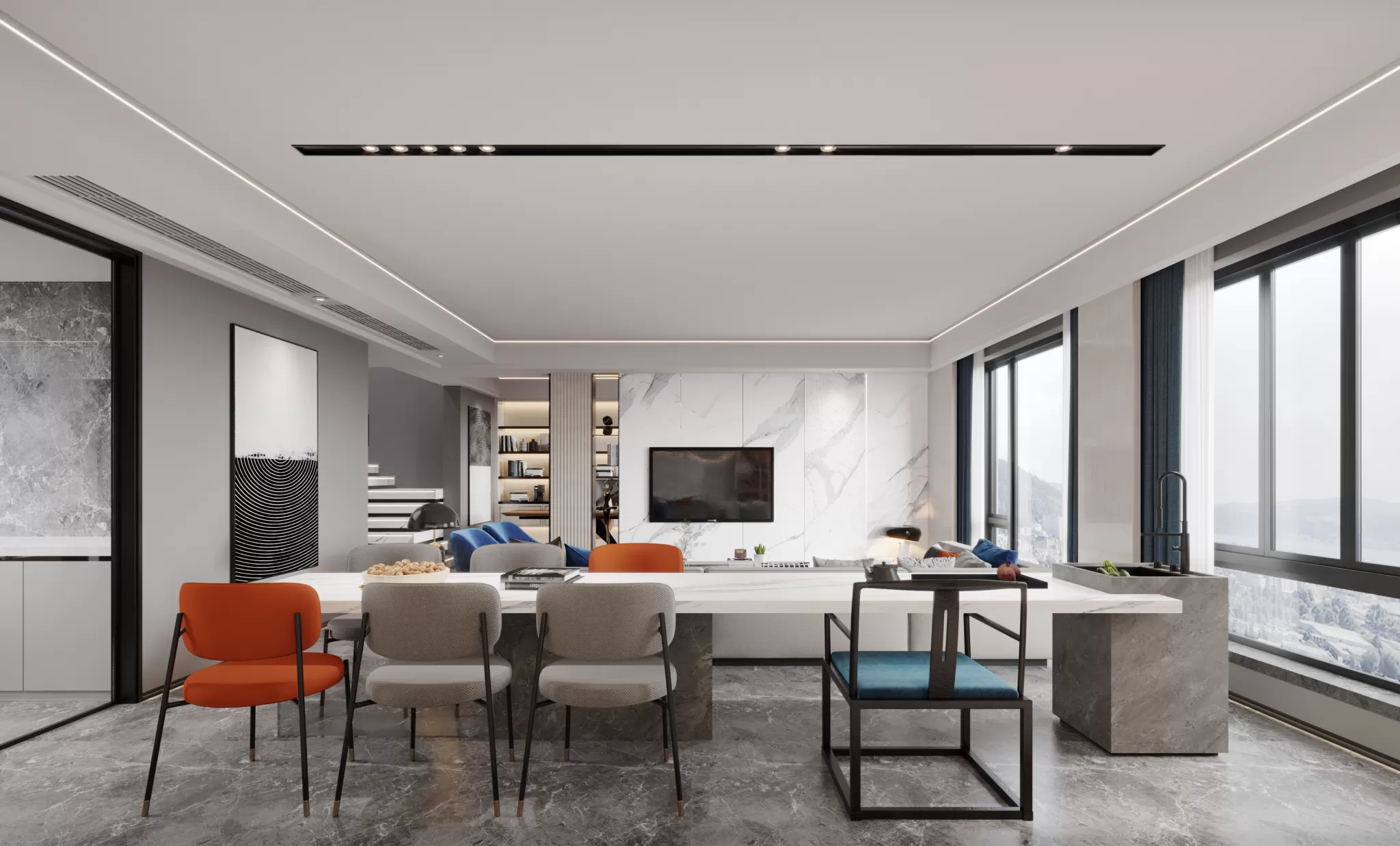 CORONA SCENES - LIVING ROOM - 3074