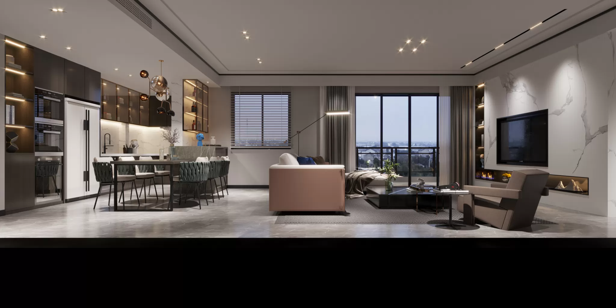 CORONA SCENES - LIVING ROOM - 3075