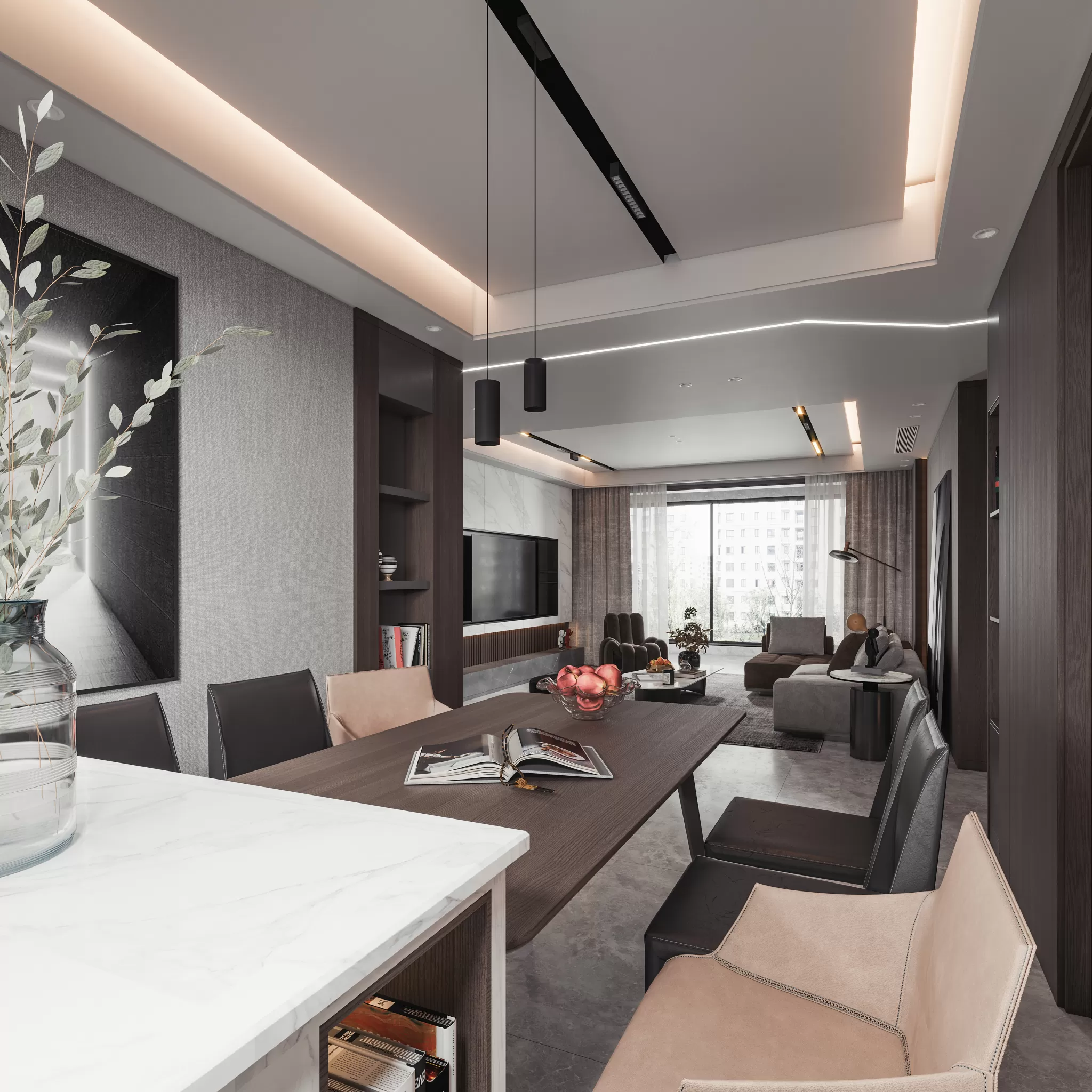 CORONA SCENES - LIVING ROOM - 3091