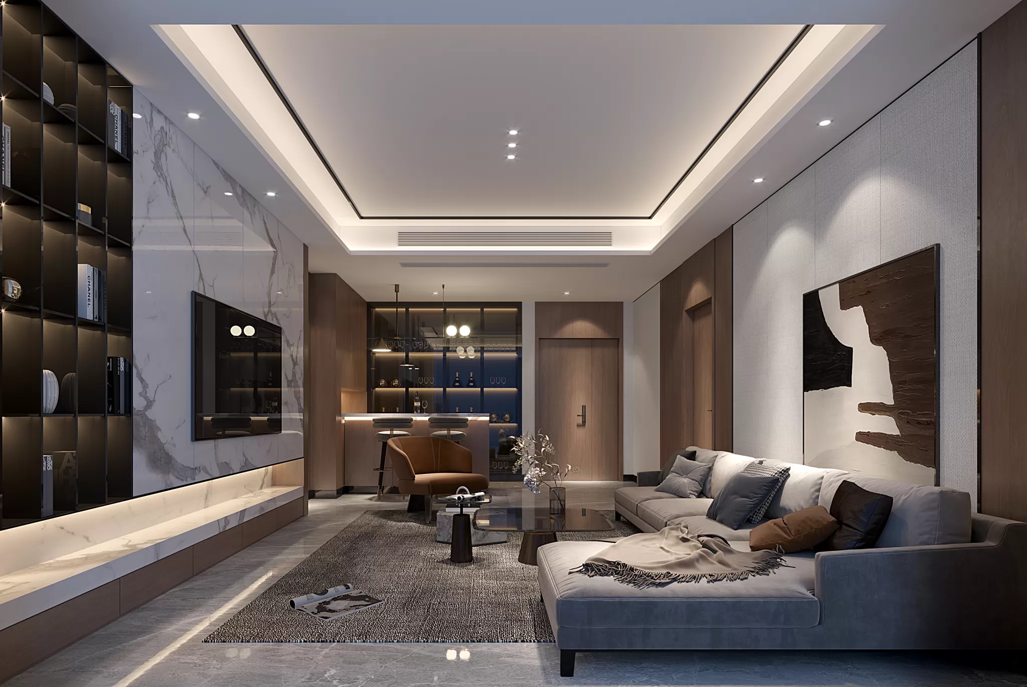 CORONA SCENES - LIVING ROOM - 3115