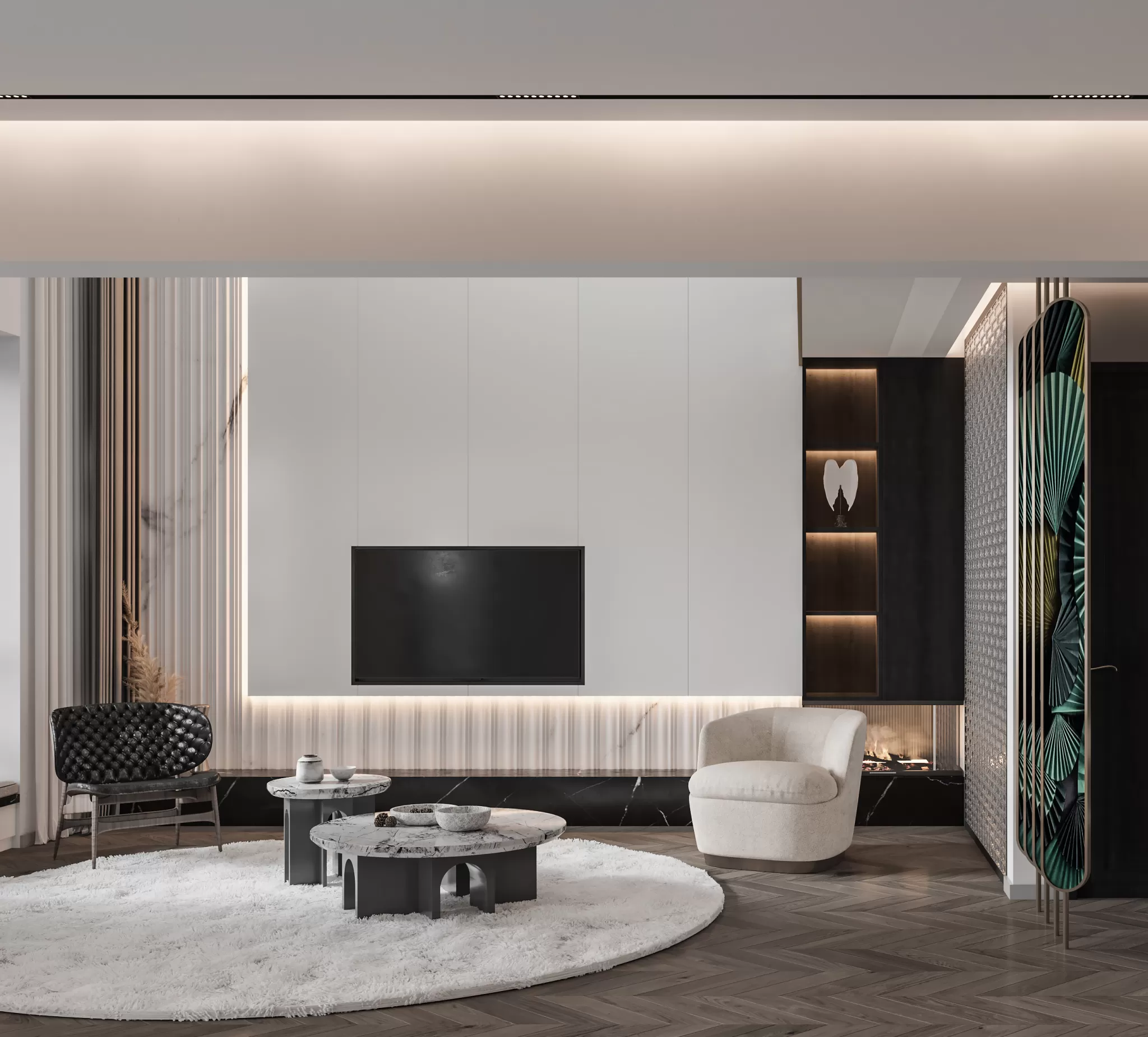 CORONA SCENES - LIVING ROOM - 3119