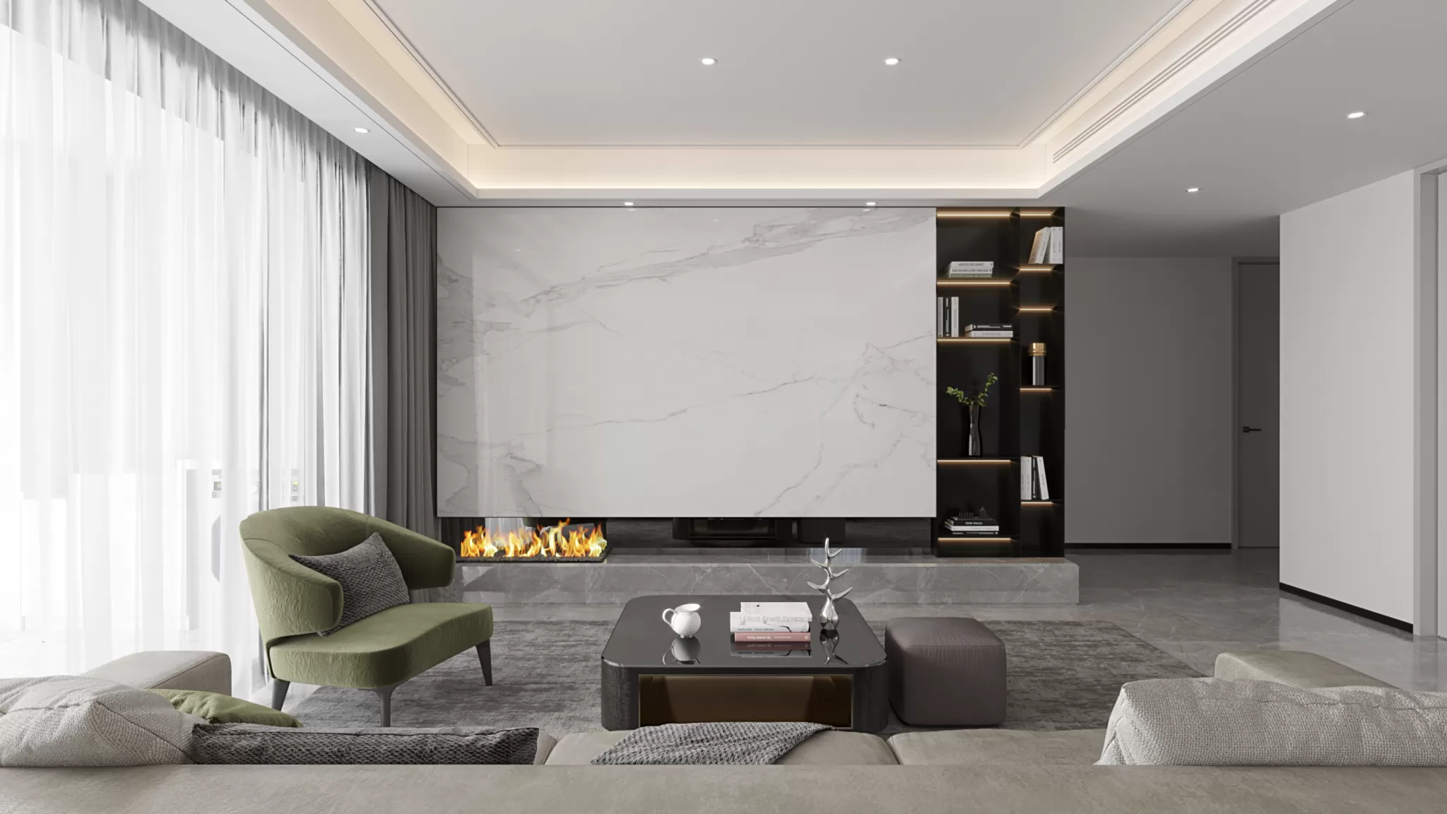 CORONA SCENES - LIVING ROOM - 3123