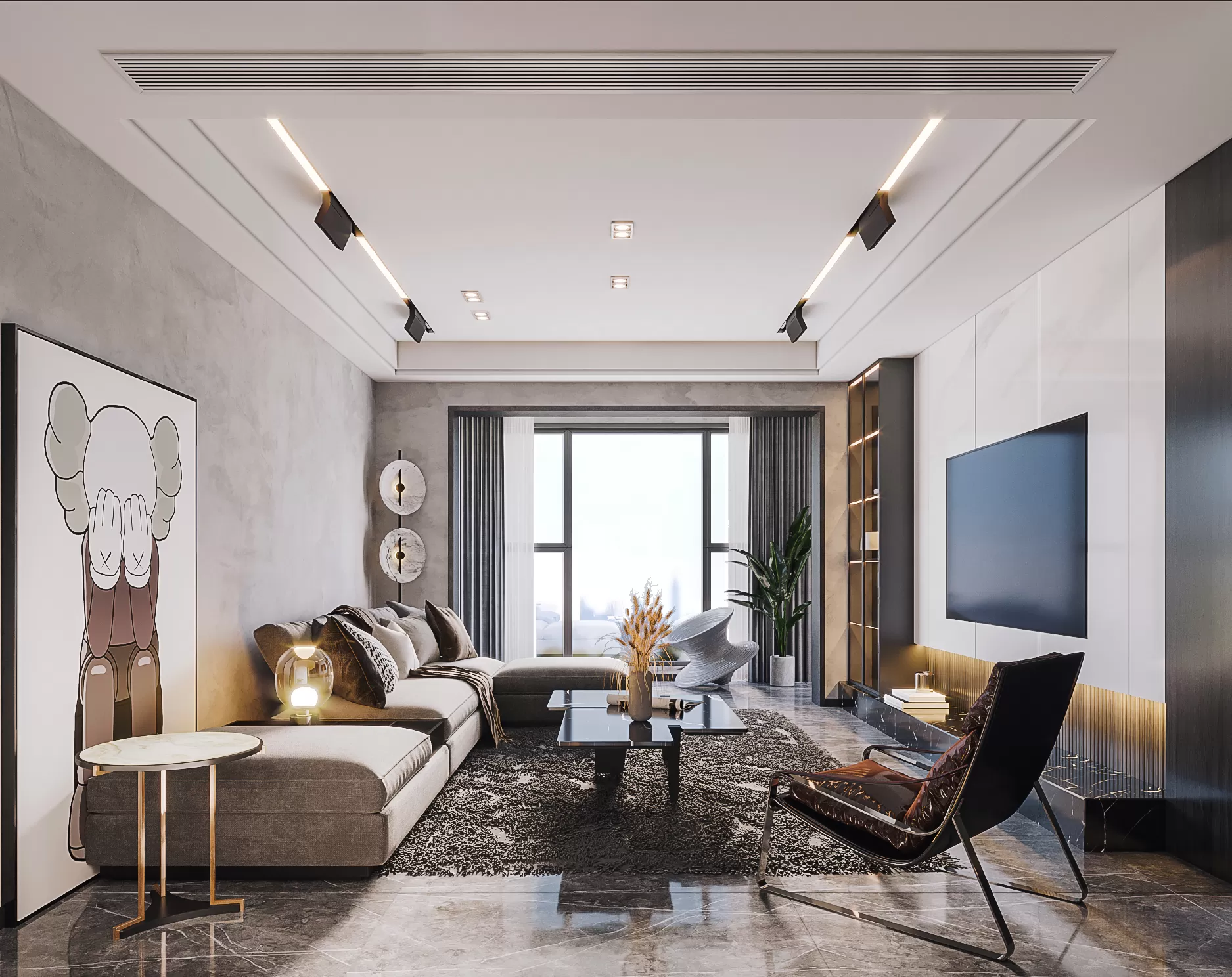 CORONA SCENES - LIVING ROOM - 3128