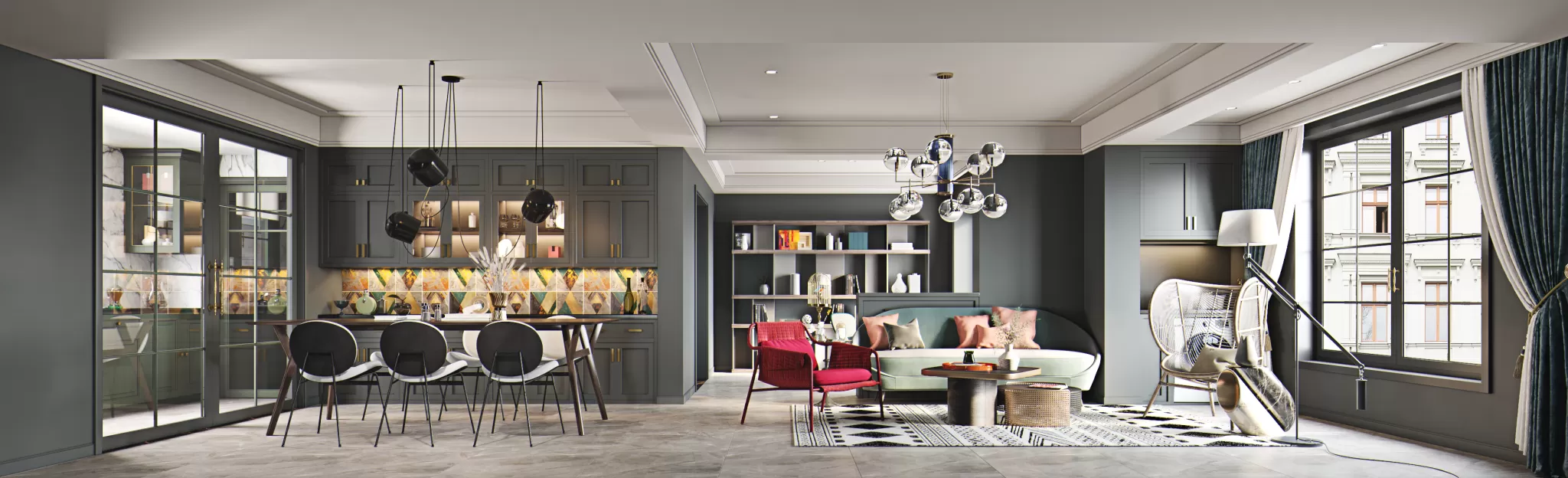 CORONA SCENES - LIVING ROOM - 3208