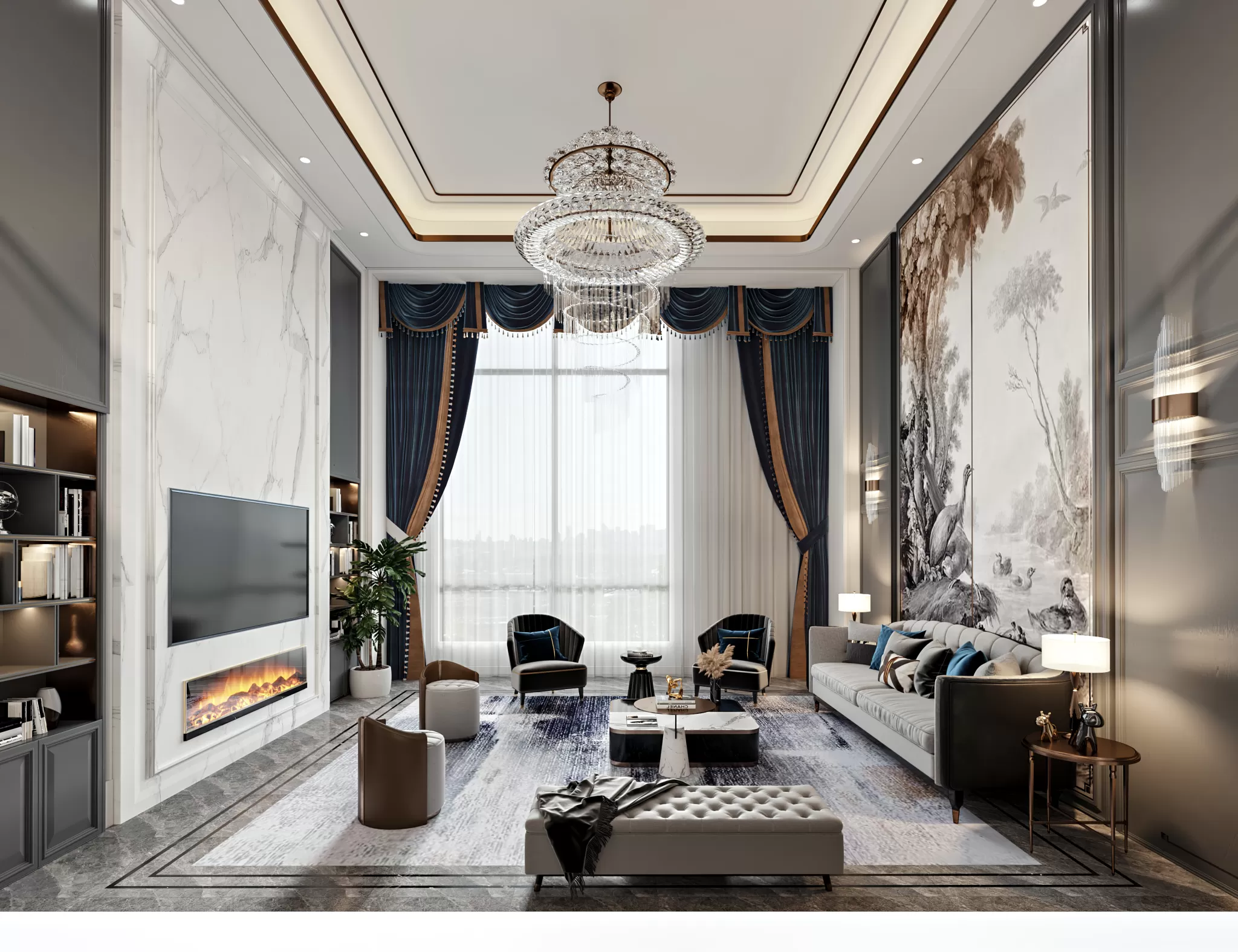 CORONA SCENES - LIVING ROOM - 3209