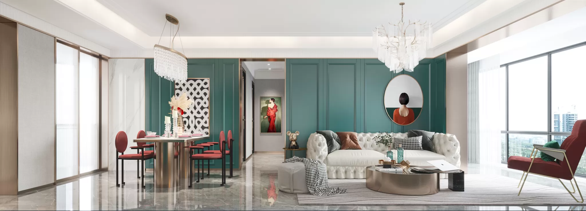 CORONA SCENES - LIVING ROOM - 3210