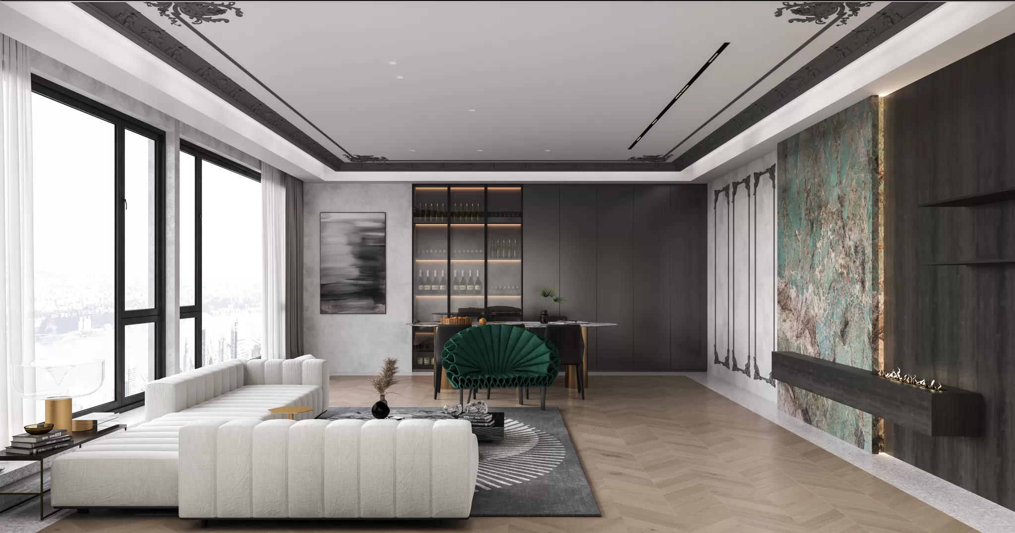 CORONA SCENES - LIVING ROOM - 3226