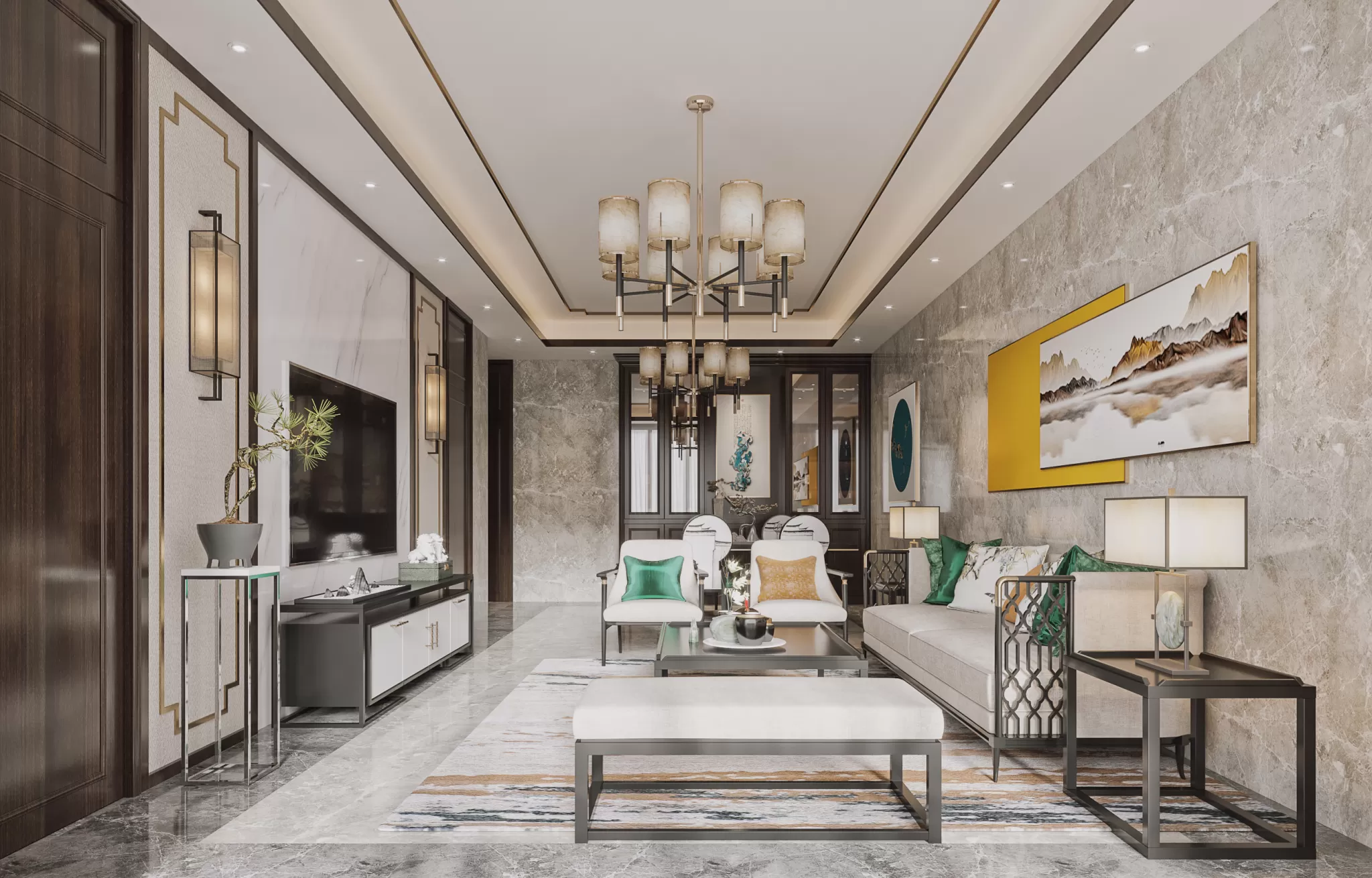 CORONA SCENES - LIVING ROOM - 3266