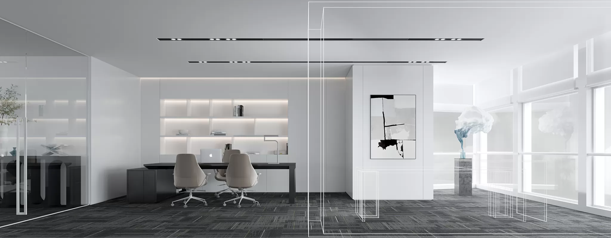 CORONA SCENES - STUDY ROOM - 3304