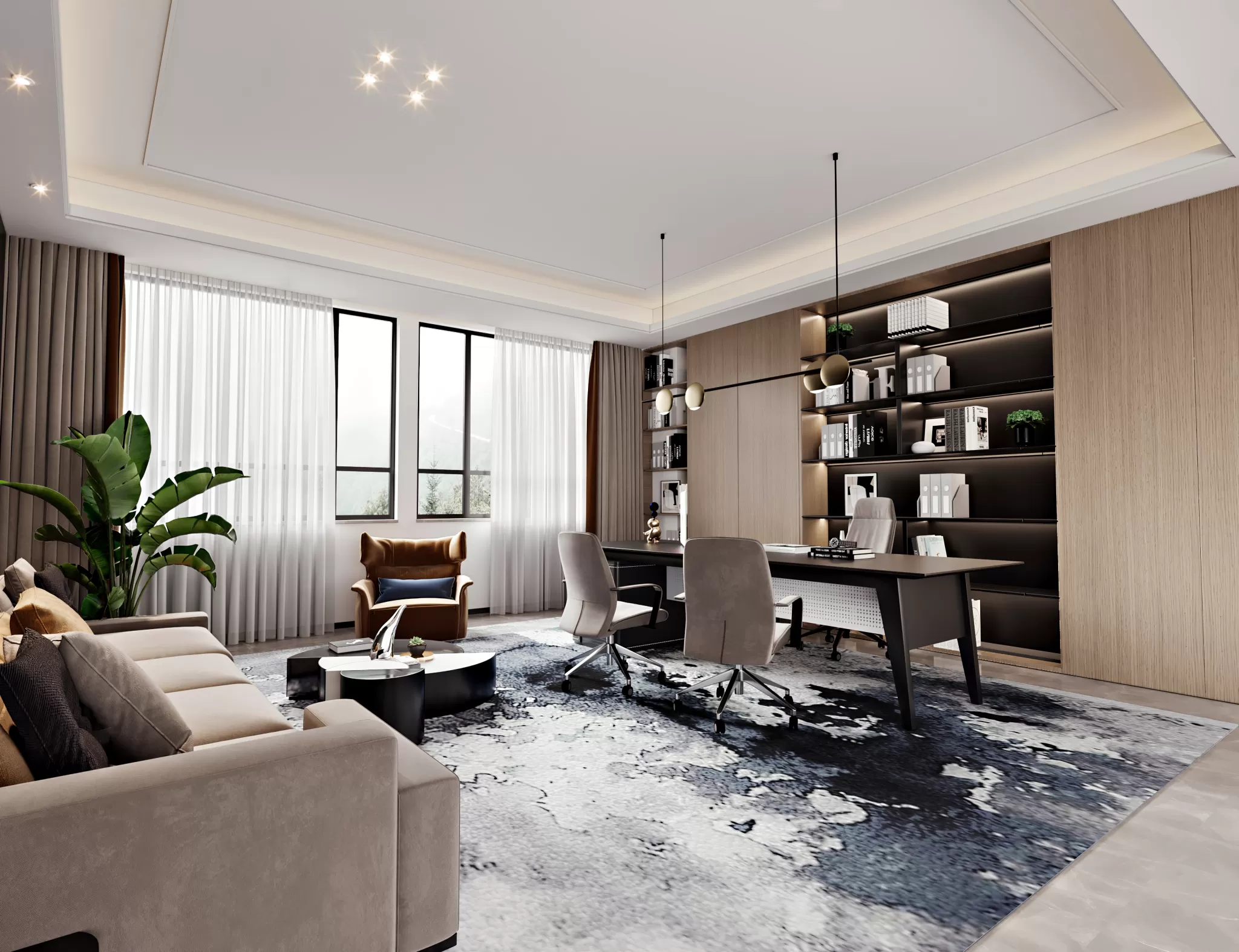 CORONA SCENES - STUDY ROOM - 3317