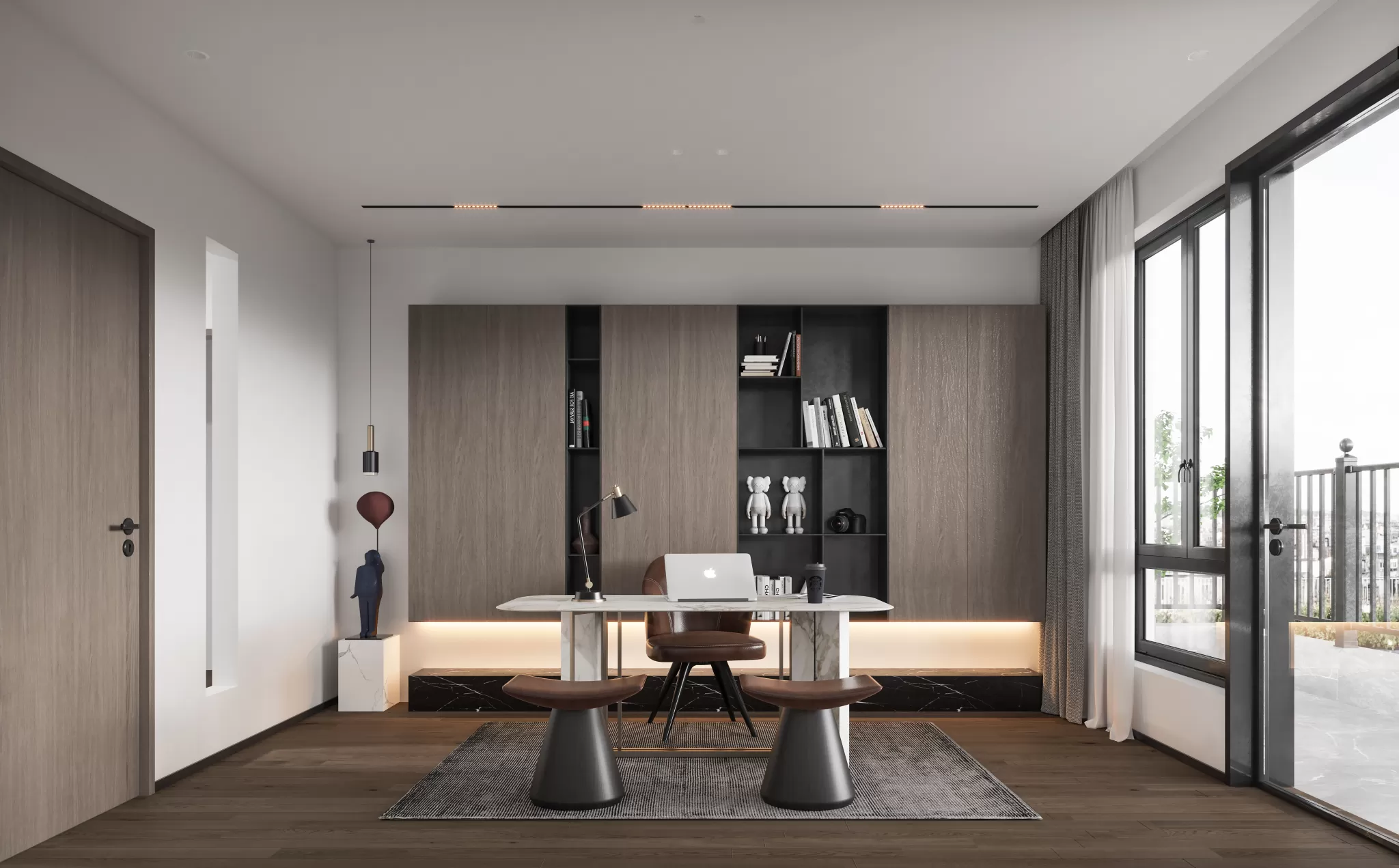 CORONA SCENES - STUDY ROOM - 3907