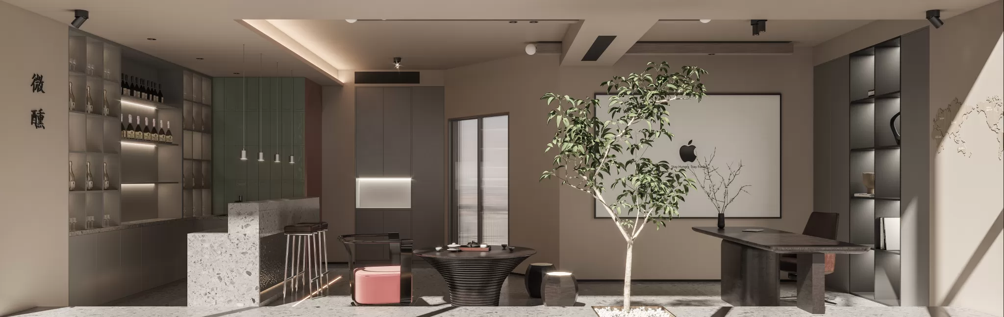 CORONA SCENES - STUDY ROOM - 3908