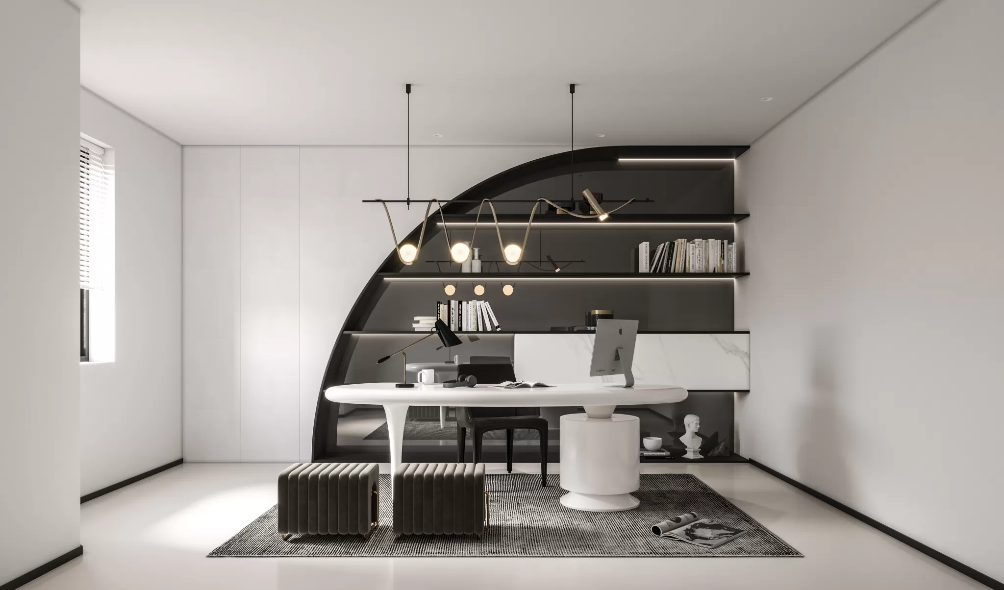 CORONA SCENES - STUDY ROOM - 3911