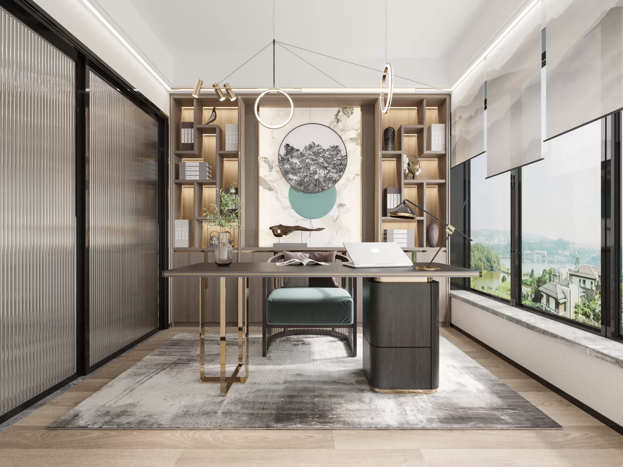 CORONA SCENES - STUDY ROOM - 3915