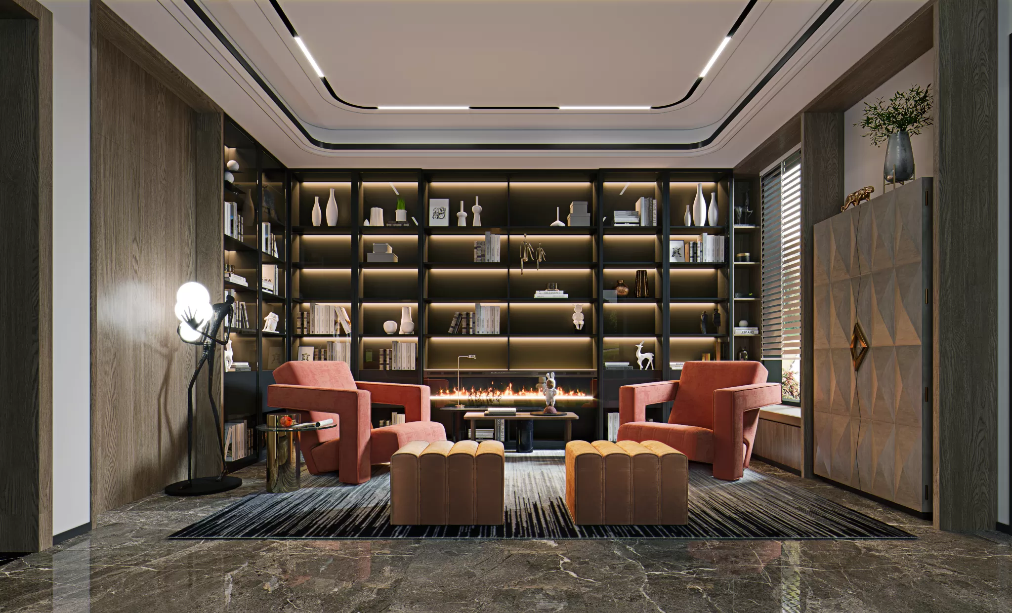 CORONA SCENES - STUDY ROOM - 3920