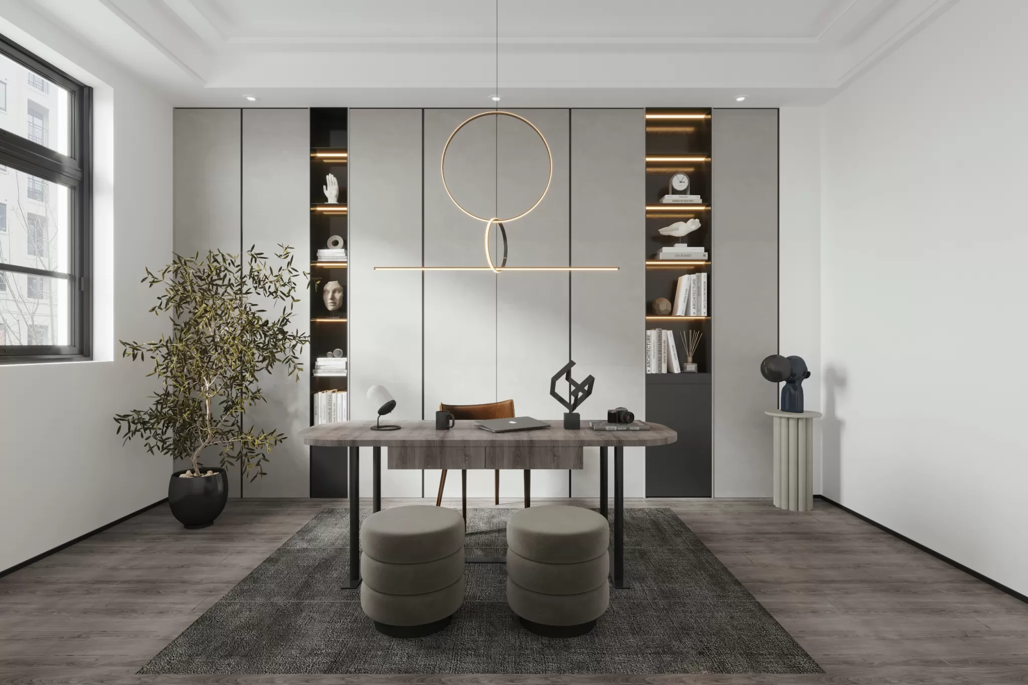 CORONA SCENES - STUDY ROOM - 3923