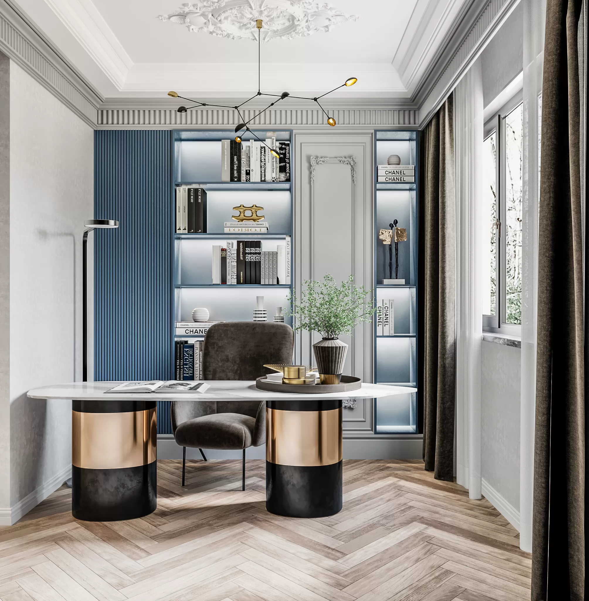 CORONA SCENES - STUDY ROOM - 3928