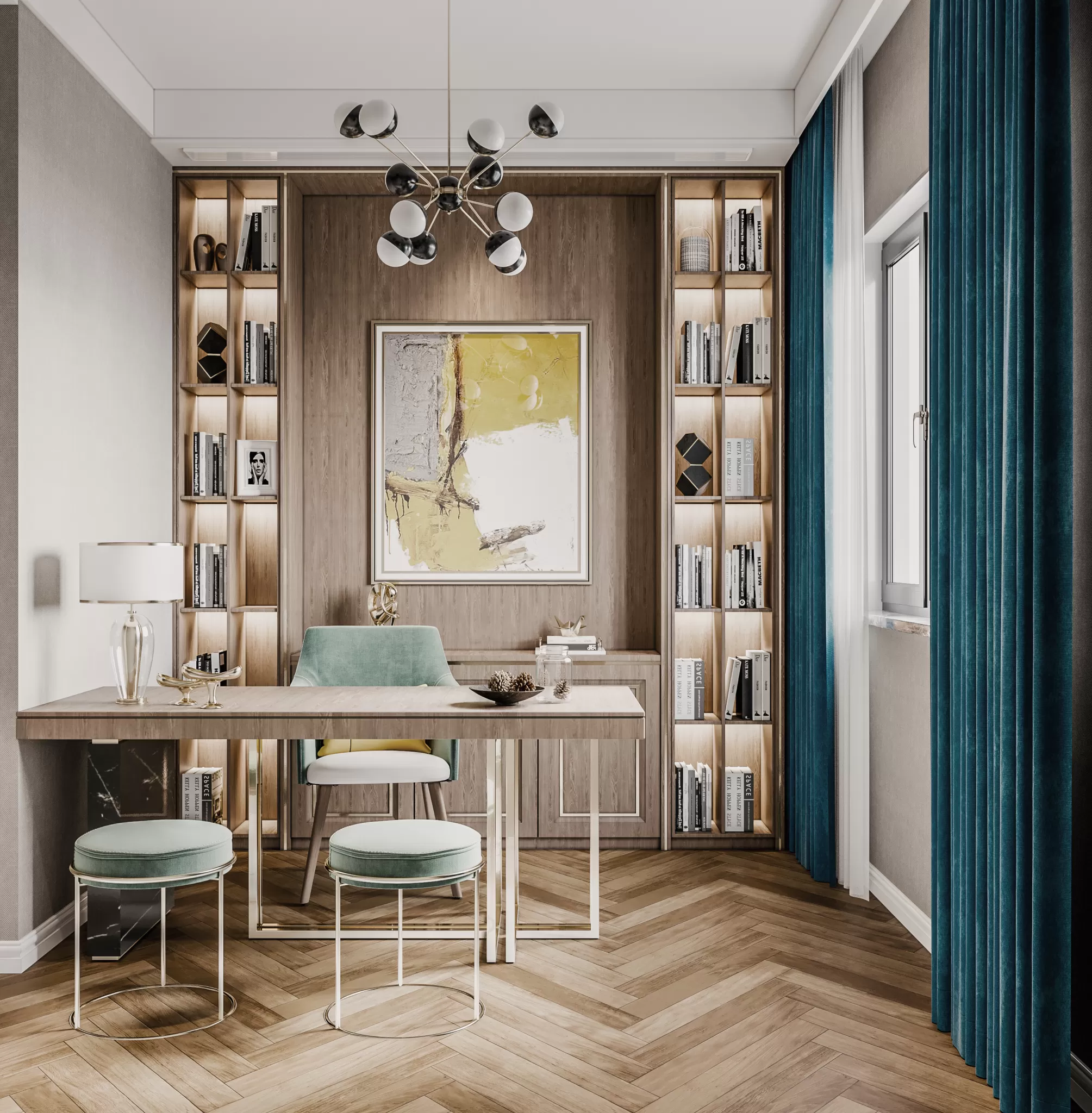 CORONA SCENES – STUDY ROOM – 3929