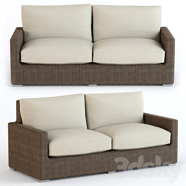 Coronado Mid Sofa 3D Model