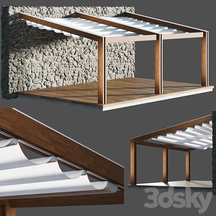 Corradi Pergotenda Awing PT60 3D Model