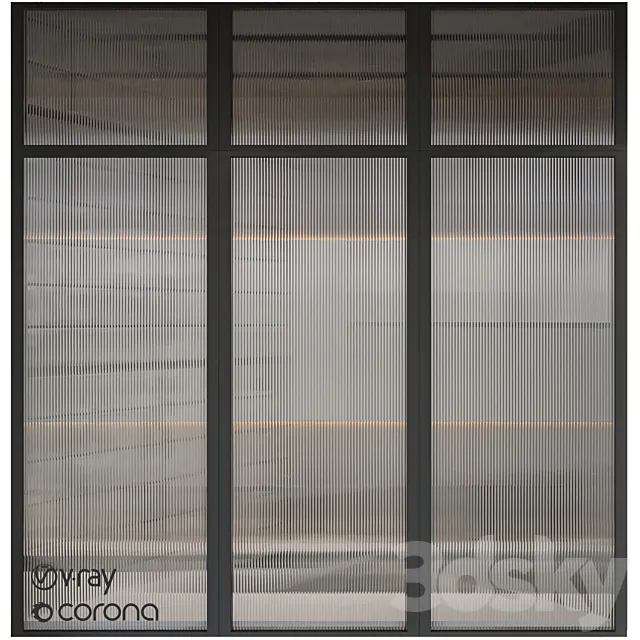 Corrugated glass 3DModel