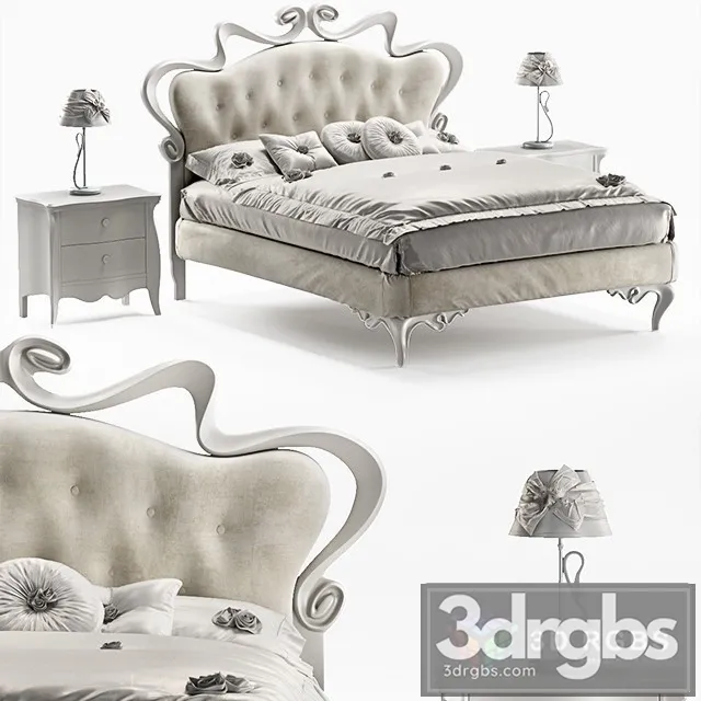 Cortezari Melissa Bed 3D Model Free