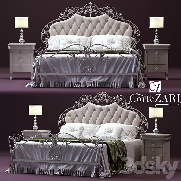 CorteZARI OLIMPIA Double Bed