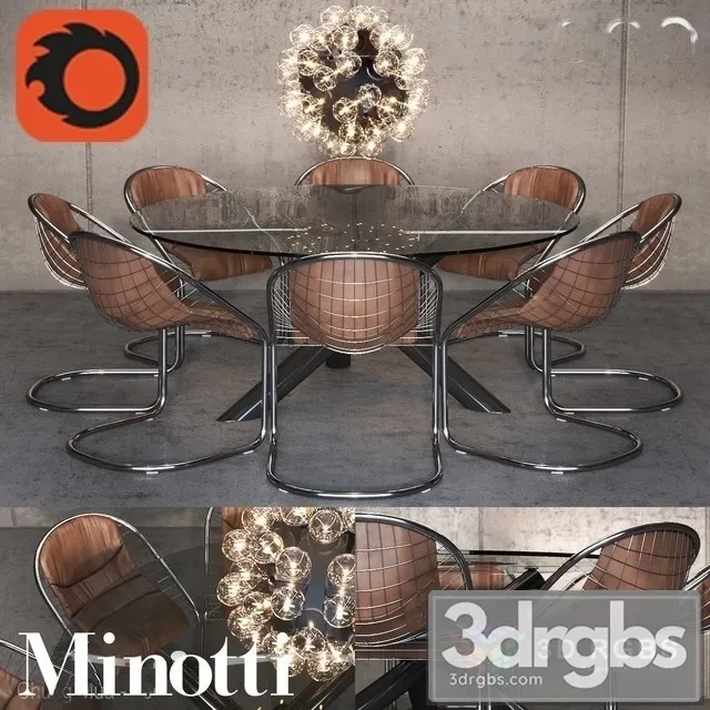 Cortina Chair Van Dyck 3D Model Free