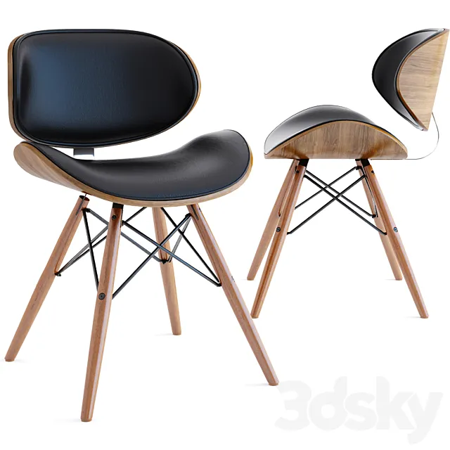 Corvus Madonna Mid Century Accent Chair 3DModel