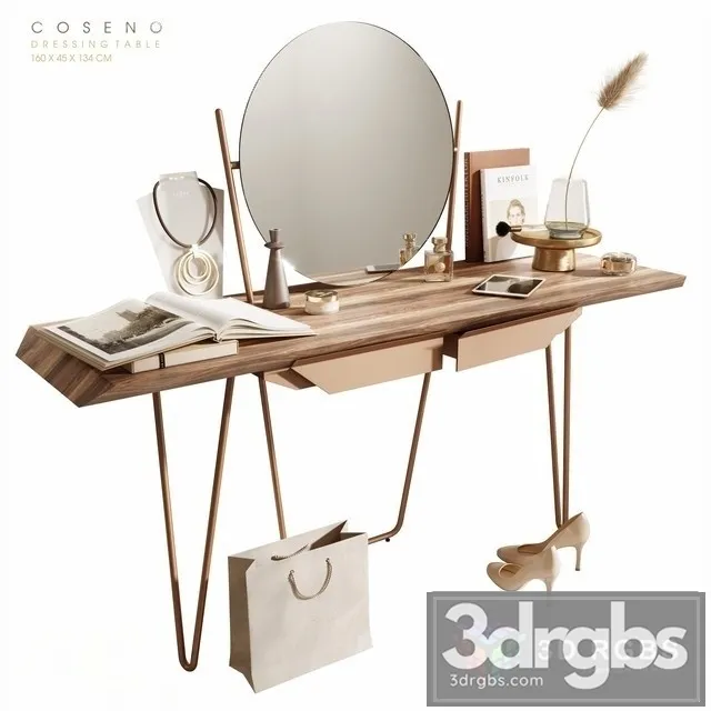 Coseno Dressing Table 3D Model Free