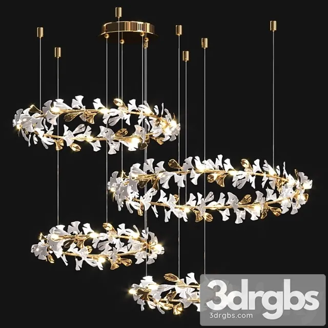 Cosmo Flower Chandelier 2 3D Model Free