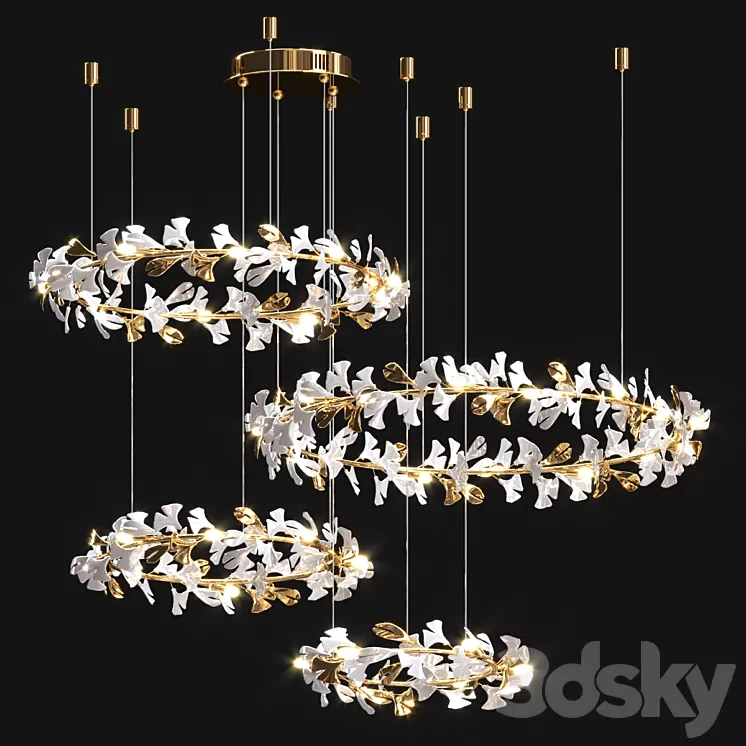 Cosmo Flower Chandelier_2 3D Model Free