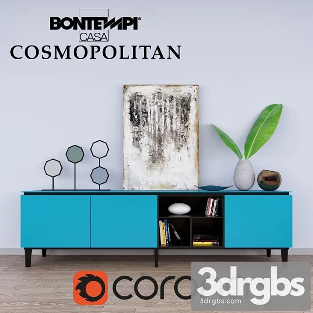 Cosmopolitan console 2 3D Model Free