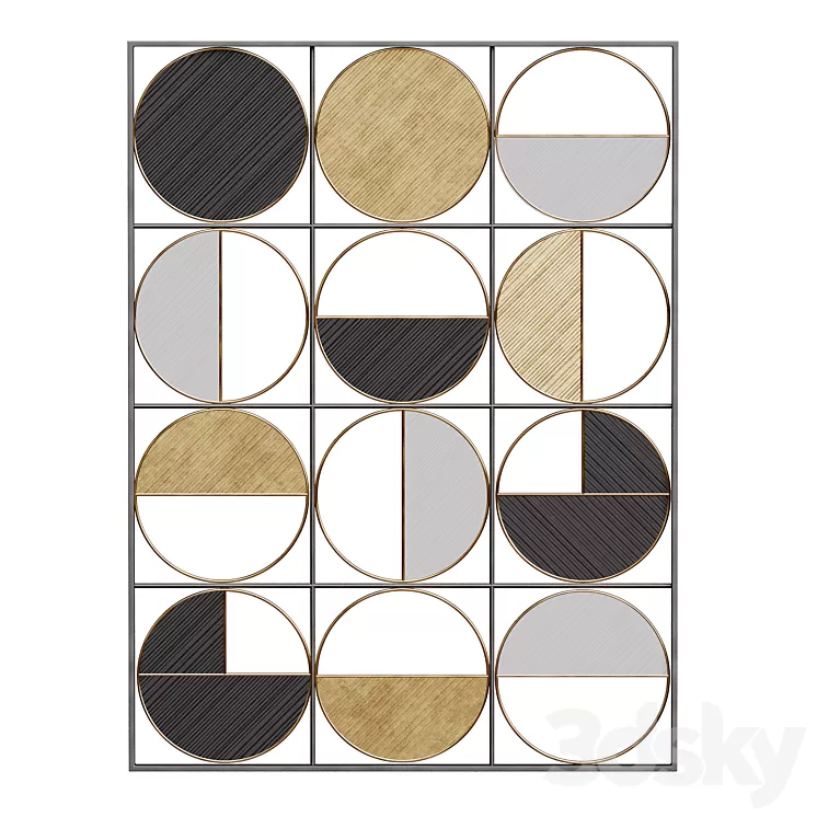 Cosmopolitan wall decor 3D Model Free Download