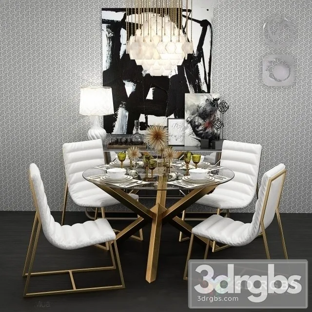 Costa Dining Table 3D Model Free