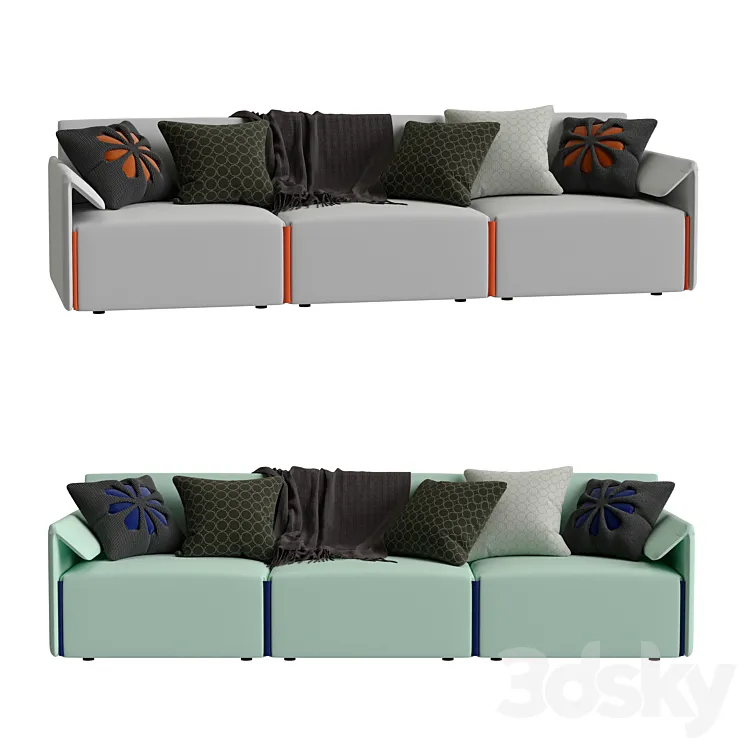 Costume sofa by Magis 3D Model Free